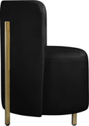 Rotunda Black Velvet Accent Chair - NY Furniture Direct (NY)