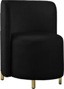 Rotunda Black Velvet Accent Chair - NY Furniture Direct (NY)