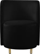 Rotunda Black Velvet Accent Chair - NY Furniture Direct (NY)