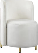 Rotunda Cream Velvet Accent Chair - NY Furniture Direct (NY)