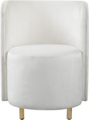 Rotunda Cream Velvet Accent Chair - NY Furniture Direct (NY)
