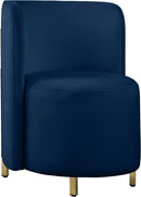 Rotunda Navy Velvet Accent Chair - NY Furniture Direct (NY)