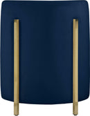 Rotunda Navy Velvet Accent Chair - NY Furniture Direct (NY)