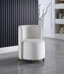 Rotunda Cream Velvet Accent Chair - NY Furniture Direct (NY)