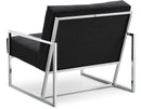 Alexis Black Velvet Accent Chair - NY Furniture Direct (NY)