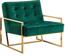 Pierre Green Velvet Accent Chair - NY Furniture Direct (NY)