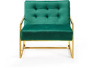 Pierre Green Velvet Accent Chair - NY Furniture Direct (NY)