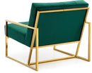 Pierre Green Velvet Accent Chair - NY Furniture Direct (NY)