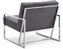 Alexis Grey Velvet Accent Chair - NY Furniture Direct (NY)