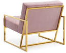 Pierre Pink Velvet Accent Chair - NY Furniture Direct (NY)