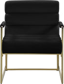 Wayne Black Velvet Accent Chair - NY Furniture Direct (NY)