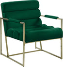 Wayne Green Velvet Accent Chair - NY Furniture Direct (NY)