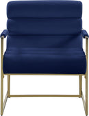 Wayne Navy Velvet Accent Chair - NY Furniture Direct (NY)