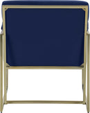 Wayne Navy Velvet Accent Chair - NY Furniture Direct (NY)