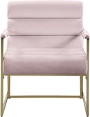 Wayne Pink Velvet Accent Chair - NY Furniture Direct (NY)