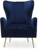 Opera Navy Velvet Accent Chair - NY Furniture Direct (NY)