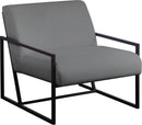 Industry Grey Faux Leather Accent Chair - NY Furniture Direct (NY)