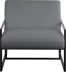 Industry Grey Faux Leather Accent Chair - NY Furniture Direct (NY)