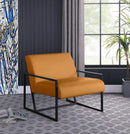 Industry Cognac Faux Leather Accent Chair - NY Furniture Direct (NY)