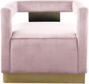 Armani Pink Velvet Accent Chair - NY Furniture Direct (NY)