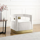 Armani Cream Velvet Accent Chair - NY Furniture Direct (NY)