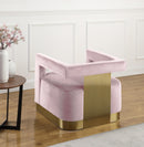 Armani Pink Velvet Accent Chair - NY Furniture Direct (NY)