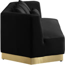 Marquis Black Velvet Sofa - NY Furniture Direct (NY)