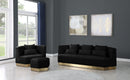 Marquis Black Velvet Sofa - NY Furniture Direct (NY)