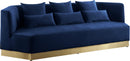 Marquis Navy Velvet Sofa - NY Furniture Direct (NY)