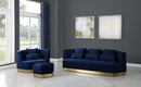 Marquis Navy Velvet Sofa - NY Furniture Direct (NY)
