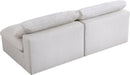 Serene Cream Linen Fabric Deluxe Cloud Modular Armless Sofa - NY Furniture Direct (NY)