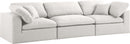 Serene Cream Linen Fabric Deluxe Cloud Modular Sofa - NY Furniture Direct (NY)