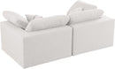 Serene Cream Linen Fabric Deluxe Cloud Modular Sofa - NY Furniture Direct (NY)