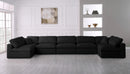 Serene Black Linen Fabric Deluxe Cloud Modular Sectional - NY Furniture Direct (NY)