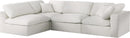 Serene Cream Linen Fabric Deluxe Cloud Modular Sectional - NY Furniture Direct (NY)