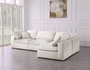 Serene Cream Linen Fabric Deluxe Cloud Modular Sectional - NY Furniture Direct (NY)