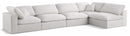 Serene Cream Linen Fabric Deluxe Cloud Modular Sectional - NY Furniture Direct (NY)