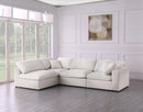 Serene Cream Linen Fabric Deluxe Cloud Modular Sectional - NY Furniture Direct (NY)