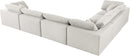 Serene Cream Linen Fabric Deluxe Cloud Modular Sectional - NY Furniture Direct (NY)