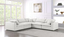 Serene Cream Linen Fabric Deluxe Cloud Modular Sectional - NY Furniture Direct (NY)