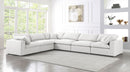 Serene Cream Linen Fabric Deluxe Cloud Modular Sectional - NY Furniture Direct (NY)