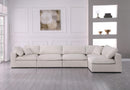 Serene Cream Linen Fabric Deluxe Cloud Modular Sectional - NY Furniture Direct (NY)