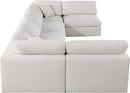 Serene Cream Linen Fabric Deluxe Cloud Modular Sectional - NY Furniture Direct (NY)
