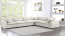 Serene Cream Linen Fabric Deluxe Cloud Modular Sectional - NY Furniture Direct (NY)