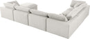 Serene Cream Linen Fabric Deluxe Cloud Modular Sectional - NY Furniture Direct (NY)