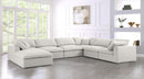 Serene Cream Linen Fabric Deluxe Cloud Modular Sectional - NY Furniture Direct (NY)