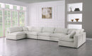 Serene Cream Linen Fabric Deluxe Cloud Modular Sectional - NY Furniture Direct (NY)
