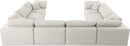 Serene Cream Linen Fabric Deluxe Cloud Modular Sectional - NY Furniture Direct (NY)
