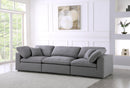 Serene Grey Linen Fabric Deluxe Cloud Modular Sofa - NY Furniture Direct (NY)