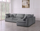 Serene Grey Linen Fabric Deluxe Cloud Modular Sectional - NY Furniture Direct (NY)